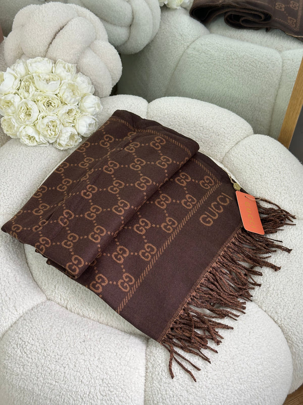 سكارف جوتشي وجهين بني وعسلي🤎