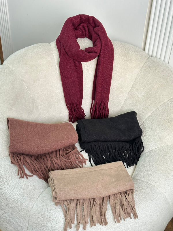 سكارف سادة اختار اللون🤎❤️🖤🧡