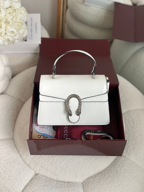 حقيبة جوتشي مع حزام وعلبة قاعدة 22سم🤍