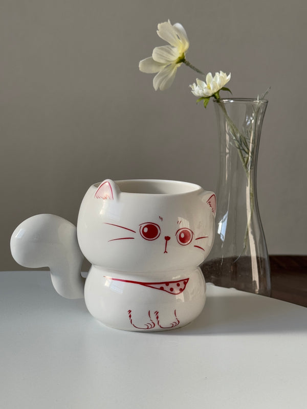 مج قطة سيراميك